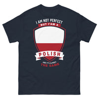 Thumbnail for T-shirt Pologne bleu marine face - Not perfect, Polish pride