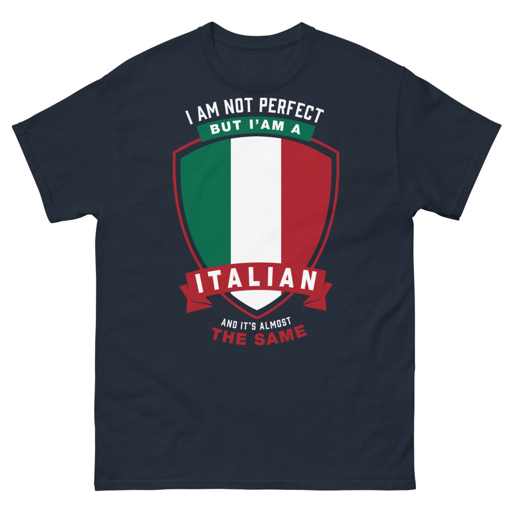 T-shirt Italie marine - I'm Not Perfect, But I'm Italian