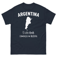 Thumbnail for T-shirt Argentina bleu marine - humor y nostalgia