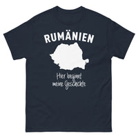 Thumbnail for T-Shirt Rumänien marineblau - hier beginnt meine geschichte