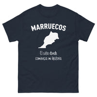 Thumbnail for T-shirt Marruecos marine - lieu où commence mon histoire