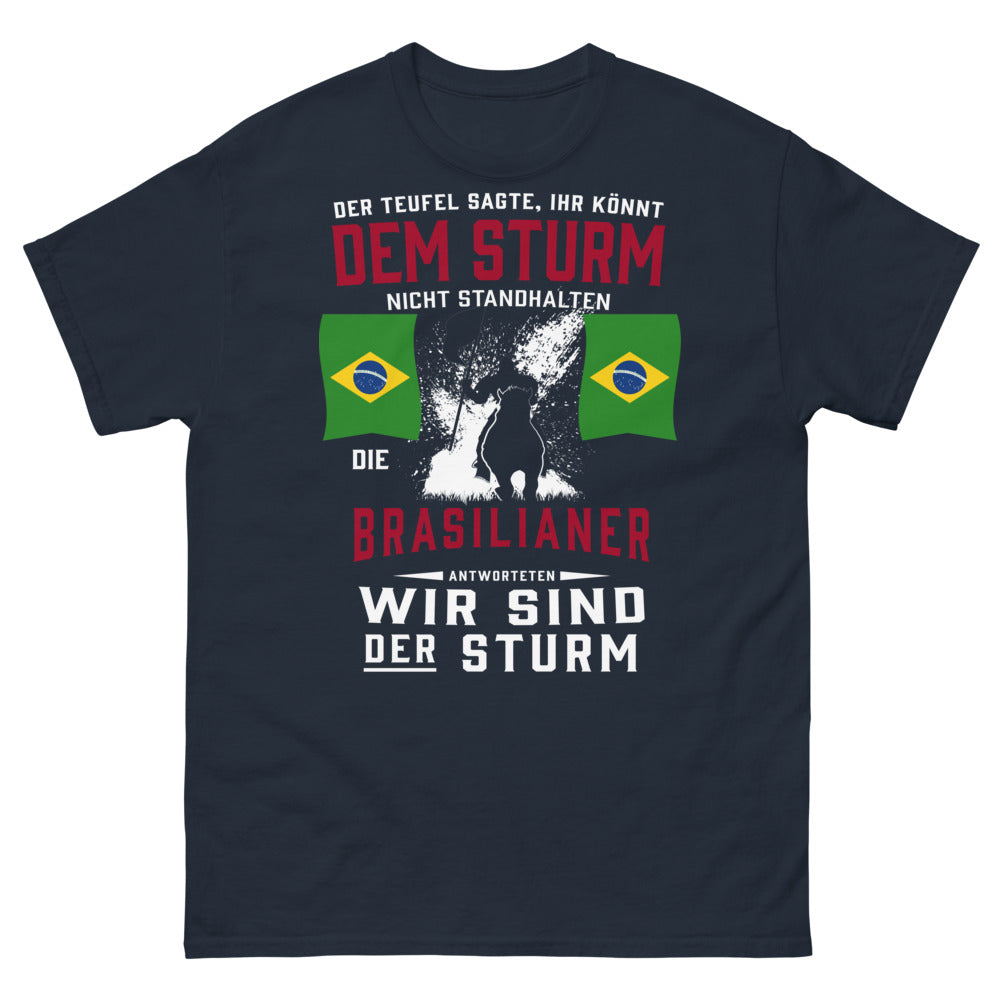 T-Shirt Brasilien Weisheit Marineblau - Wir sind der Sturm