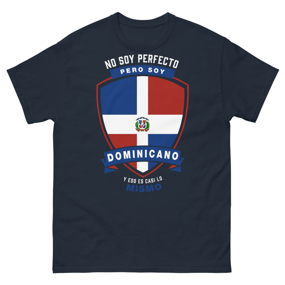 T-shirt dominicain bleu marine - No soy perfecto pero soy dominicano