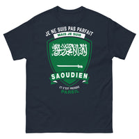Thumbnail for T-shirt Saoudien marine - Je ne suis pas parfait mais je suis Saoudien