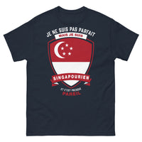 Thumbnail for T-shirt Singapourien marine - je suis singapourien