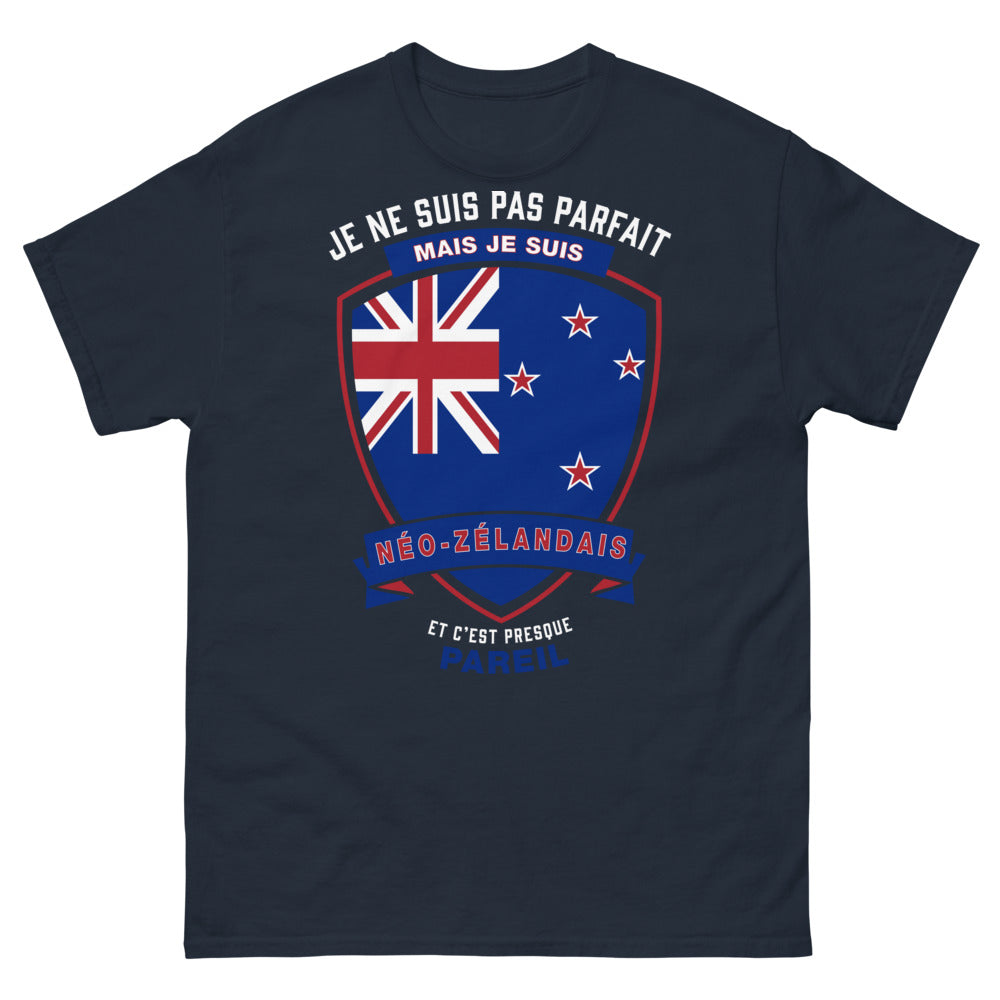 T-shirt Néo-Zélandais marine - humour et fierté kiwi