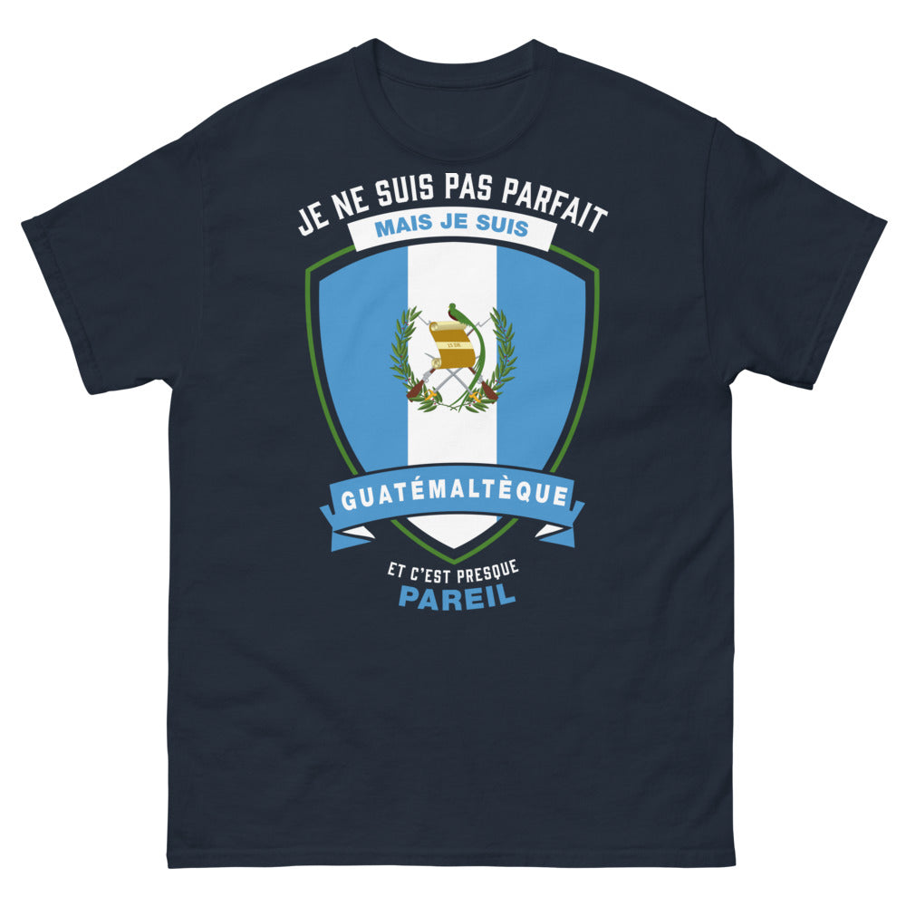 T-shirt Guatémaltèque bleu marine - fierté et humour