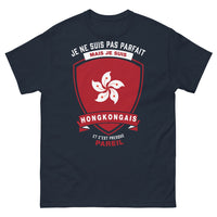 Thumbnail for T-shirt Hongkongais marine - je ne suis pas parfait mais je suis hongkongais