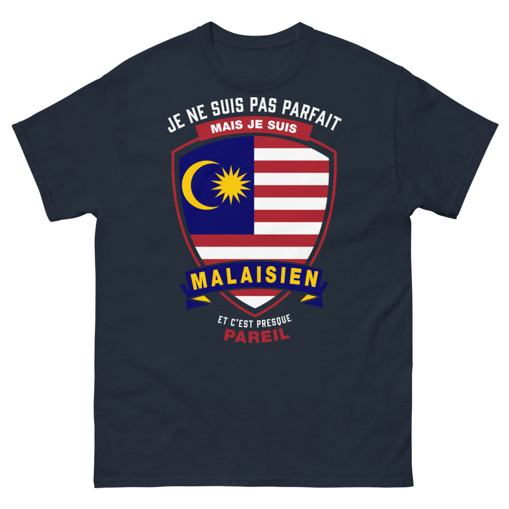 T-shirt Malaisien marine - humour et fierté locale