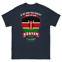 Thumbnail for T-shirt Kenyan marine - Je ne suis pas parfait mais je suis Kenyan