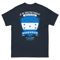 Thumbnail for T-shirt Hondurien noir dos - Je ne suis pas parfait mais je suis Hondurien et c'est presque pareil
