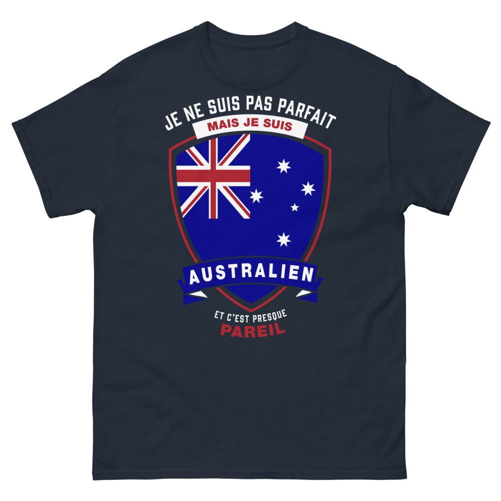 T-shirt Australien marine - je ne suis pas parfait mais presque