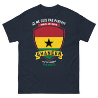 Thumbnail for T-shirt Ghanéen marine - Je ne suis pas parfait mais je suis Ghanéen