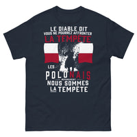 Thumbnail for T-shirt Pologne marine - La Tempête, force et résilience