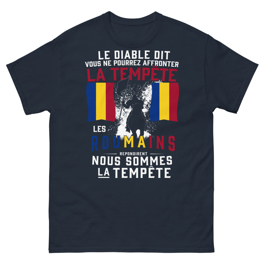 T-shirt Roumains Tempête marine - nous sommes la tempête