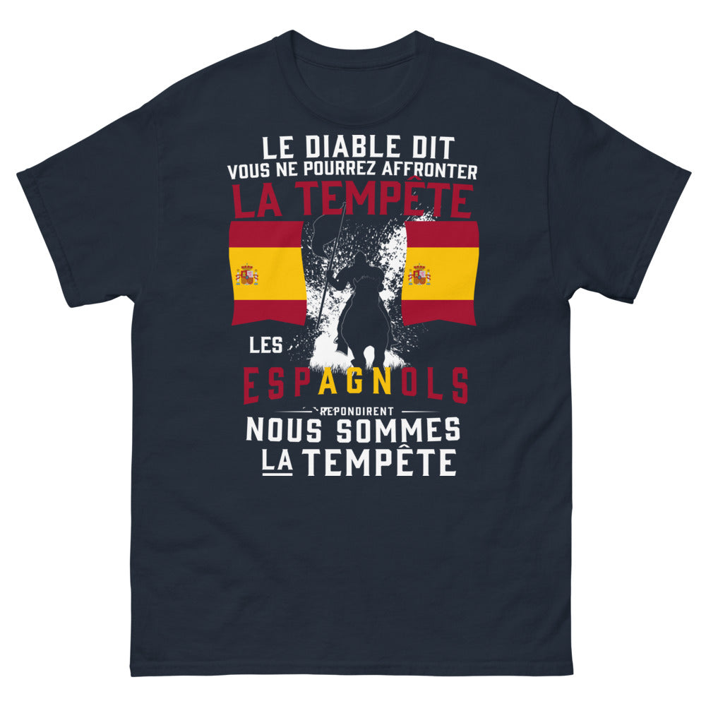 T-shirt Espagnols marine - tempête audacieuse