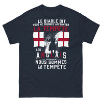 Thumbnail for T-shirt Tempête Anglais marine - élégance et humour
