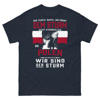 Thumbnail for T-shirt Pologne marine face - Der Sturm design, fierté polonaise