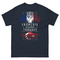 Thumbnail for T-shirt Français de Racines Turques marine - humour double culture