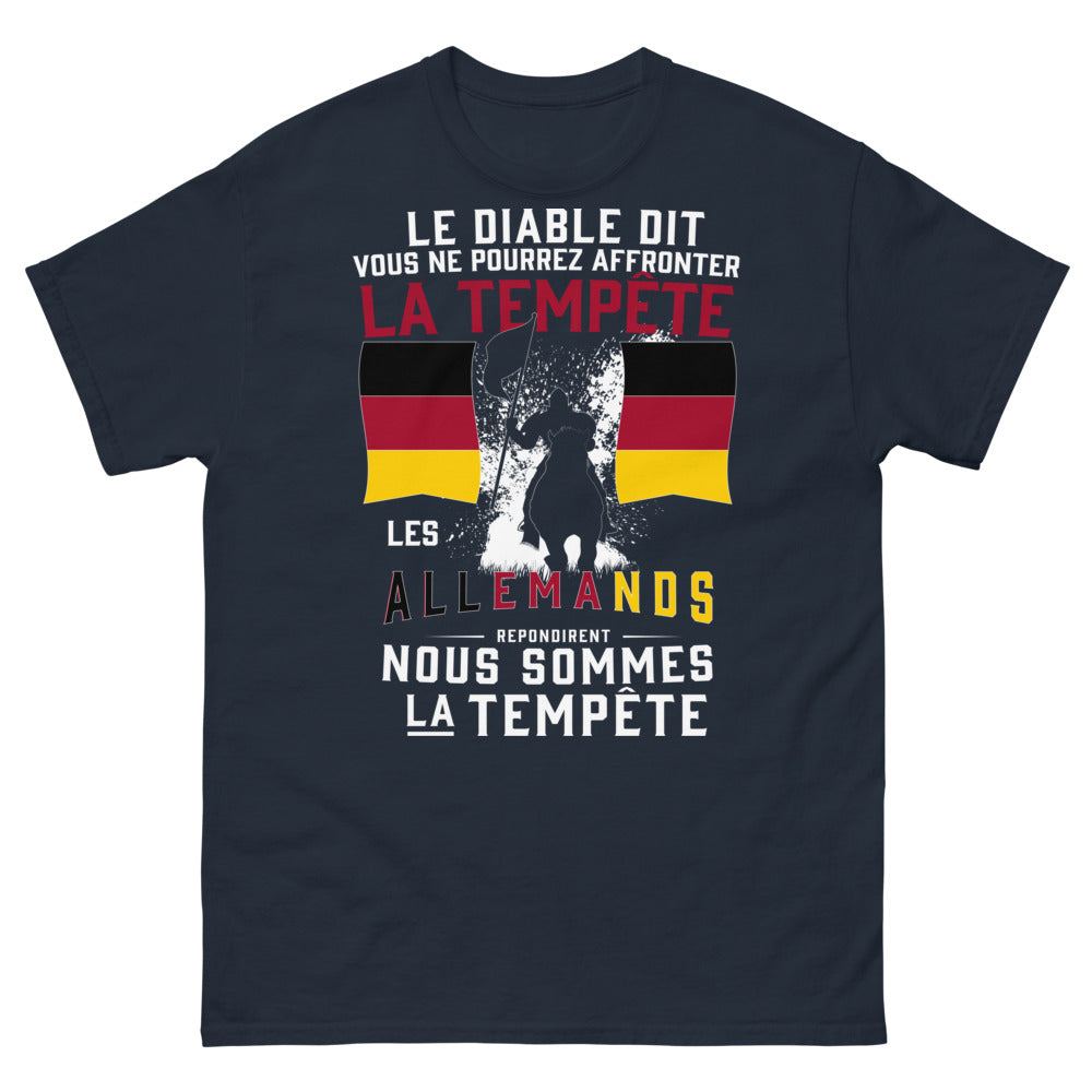 T-shirt Tempête marine - endurance et fierté