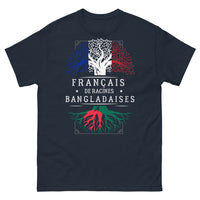 Thumbnail for T-shirt Français d'origine bangladaise marine - humour discret
