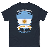 Thumbnail for T-shirt Argentino blu marino - Non sono perfetto ma sono argentino