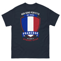 Thumbnail for T-shirt France marine - Non sono perfetto mais sono francese