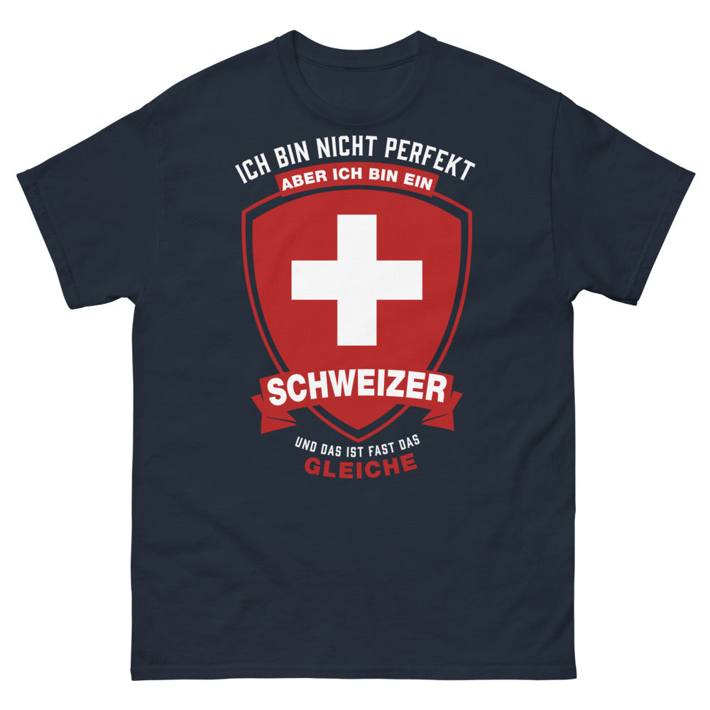 T-shirt Suisse marine - Nicht perfekt, aber fast ein Schweizer