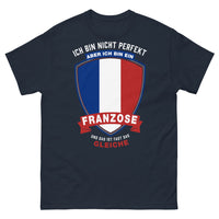 Thumbnail for T-shirt France marine - Ich bin nicht perfekt, aber ein Franzose