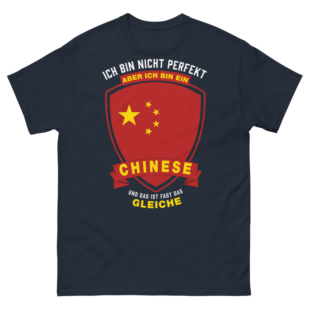 T-shirt chinois marine - humour et fierté