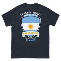 Thumbnail for T-shirt Argentine marine - Ich bin nicht perfekt