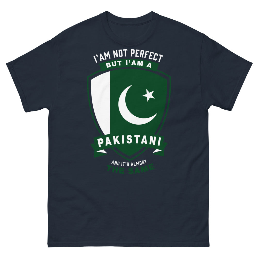 T-shirt Pakistan bleu marine face - I'm Not Perfect, But I Am A Pakistani