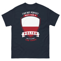 Thumbnail for T-shirt Pologne marine - I'm not perfect but I'm a Polish