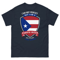 Thumbnail for T-shirt Porto Rico marine - I'm not perfect, but I'm a Puerto Rican