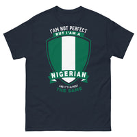 Thumbnail for T-shirt Nigéria marine - I'm Not Perfect But I'm a Nigerian