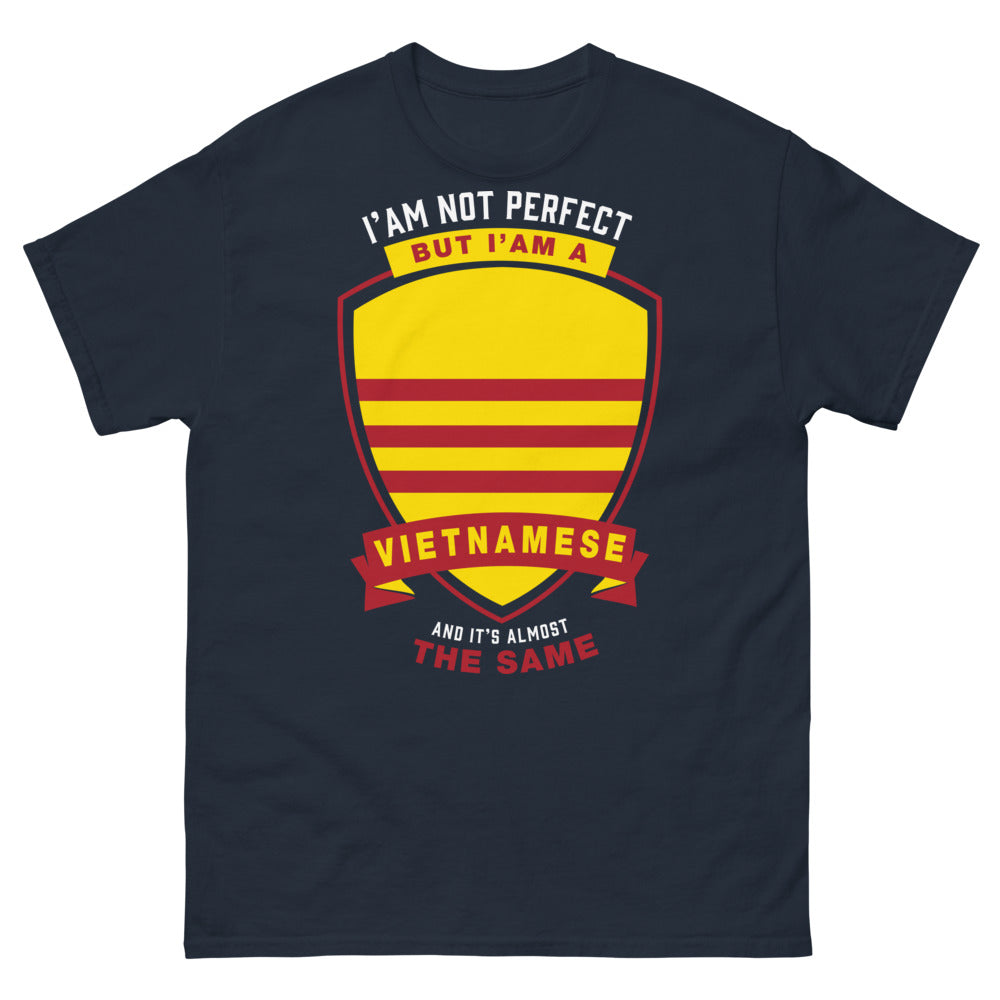 T-shirt vietnamien marine - I'm Not Perfect But Close Enough