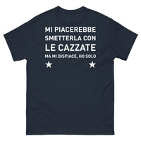Thumbnail for T-Shirt Nicchia Italiana blu scuro - mi piacerebbe smetterla