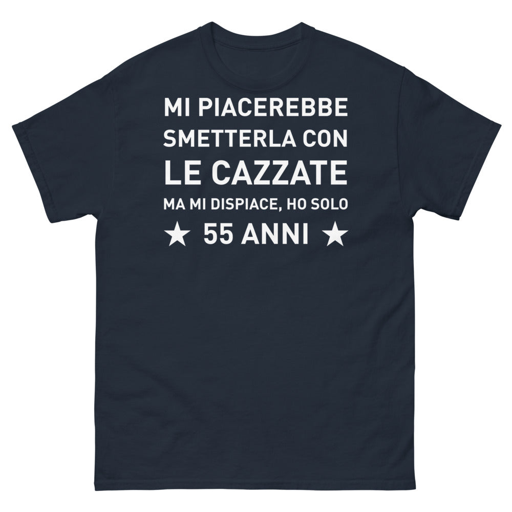 T-Shirt nostalgia 55 anni marina - sguardo alla vita