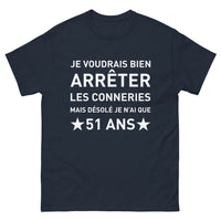 Thumbnail for T-shirt anniversaire marine - 51 ans humour