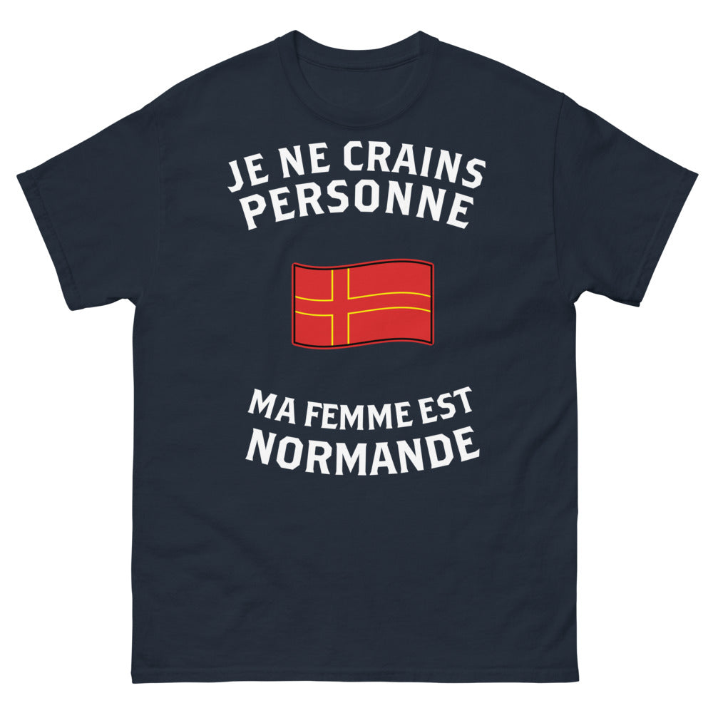 T-shirt Normande marine - fierté et humour