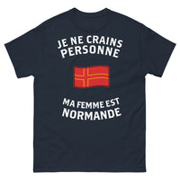Thumbnail for T-shirt Normande marine - fierté et humour