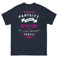 Thumbnail for T-shirt kenyane marine - Je ne suis pas parfaite mais je suis kenyane