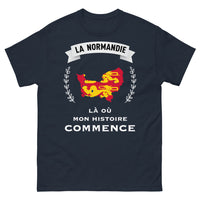 Thumbnail for T-shirt Normandie marine - Mon histoire commence ici