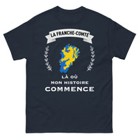 Thumbnail for T-shirt Franche-Comté marine - Là où mon histoire commence