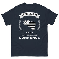 Thumbnail for T-shirt Bretagne marine - mon histoire commence