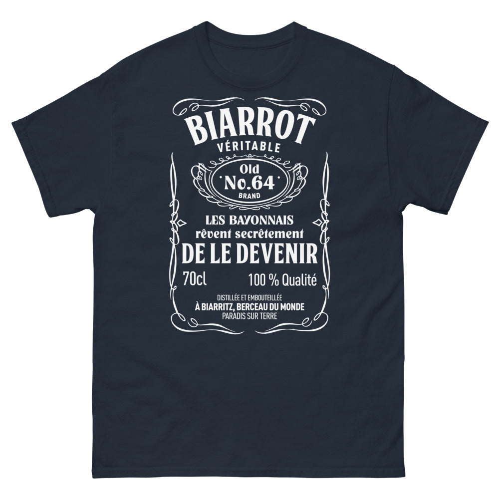 T-shirt Biarritz marine - esprit bayonnais Old No. 64