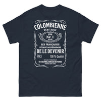 Thumbnail for T-shirt Colombie marine - colombienne véritable, fierté distillée