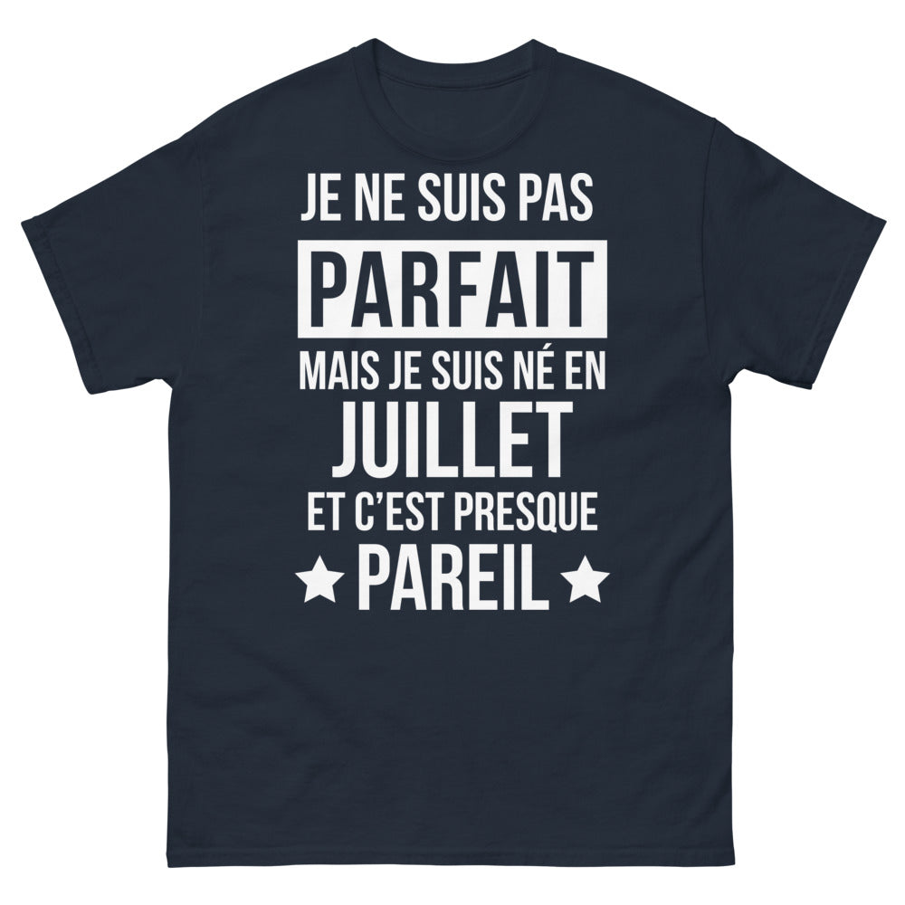 T-shirt Juillet humour marine - né en Juillet