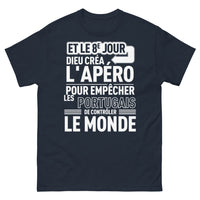 Thumbnail for T-shirt Apéro Portugais marine - humour divin sur l'apéro