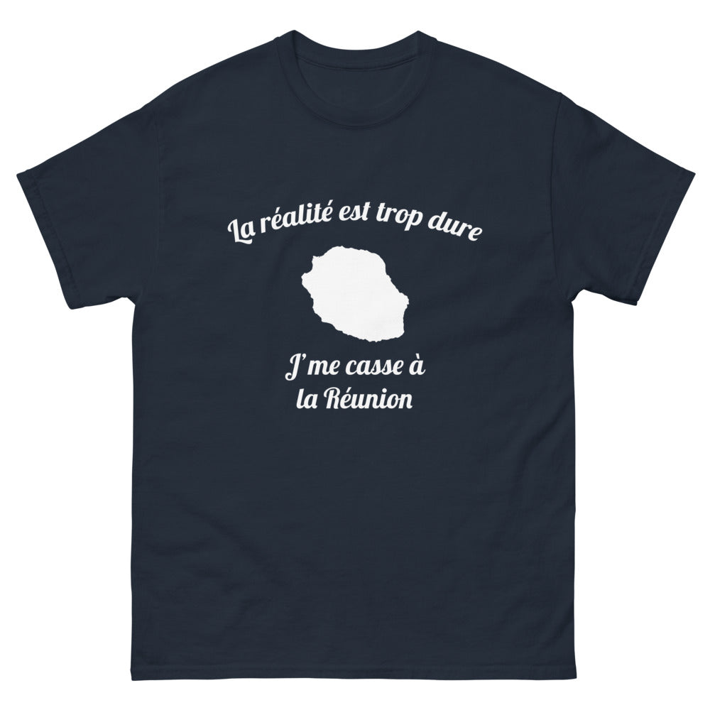 T-shirt La Réunion marine - La réalité est trop dure